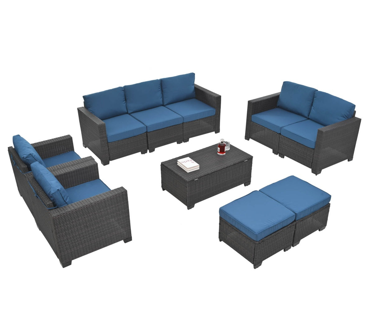 10-Piece Outdoor Sofa & Seating Set