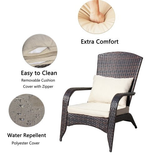 Outdoor Rattan Chair With Cushions