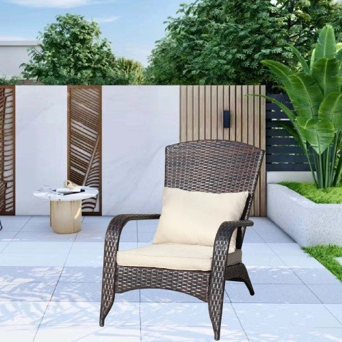 Outdoor Rattan Chair With Cushions