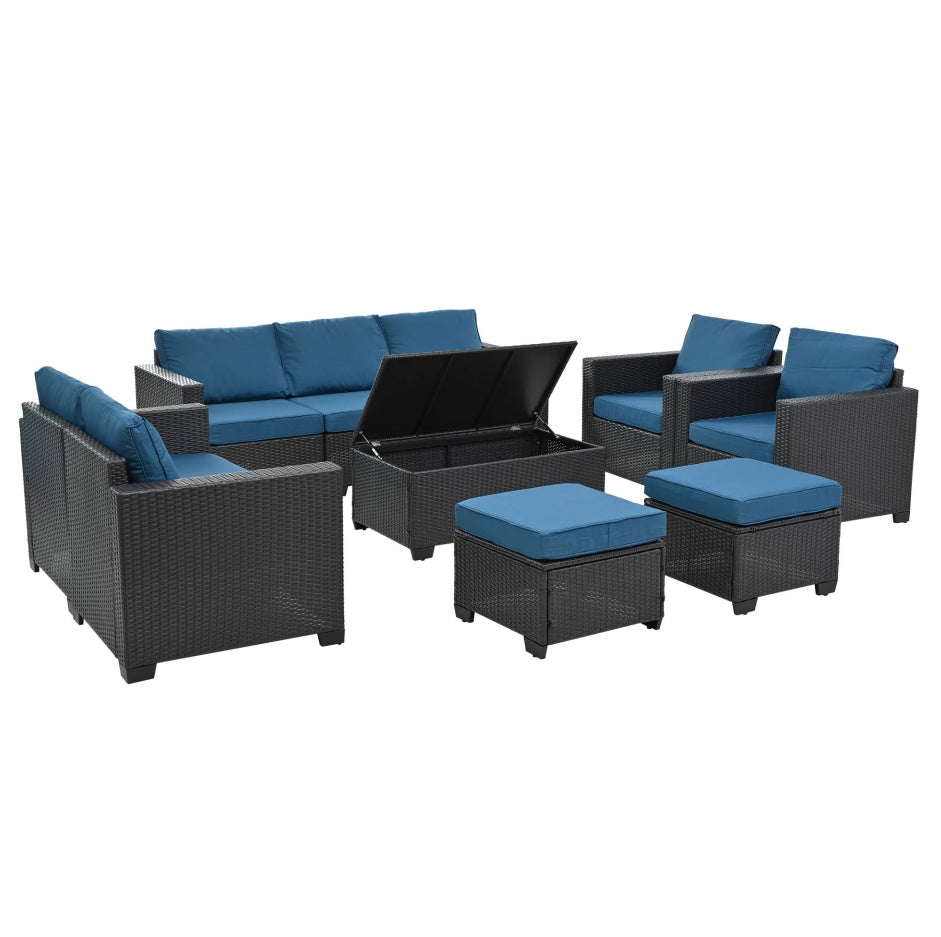 10-Piece Outdoor Sofa & Seating Set