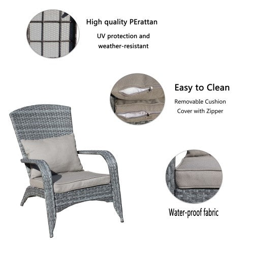 Outdoor Rattan Chair With Cushions