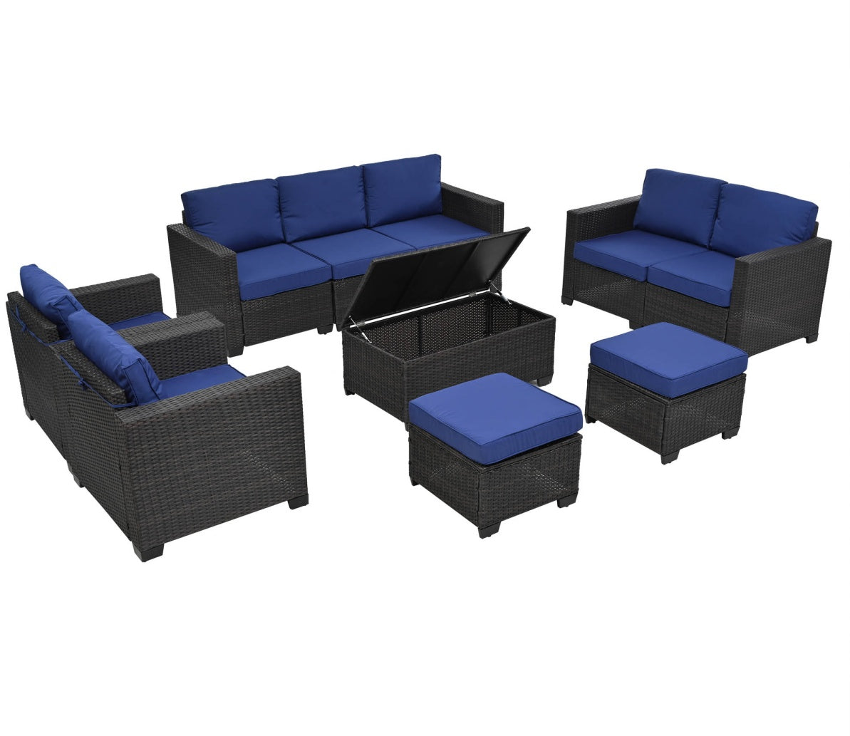 10-Piece Outdoor Sofa & Seating Set
