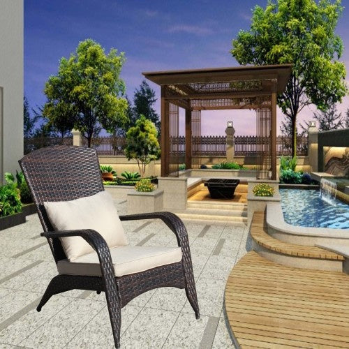 Outdoor Rattan Chair With Cushions